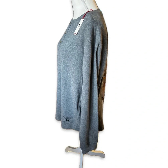 The Black Dog Men’s Gray Henley - Picture 5 of 7